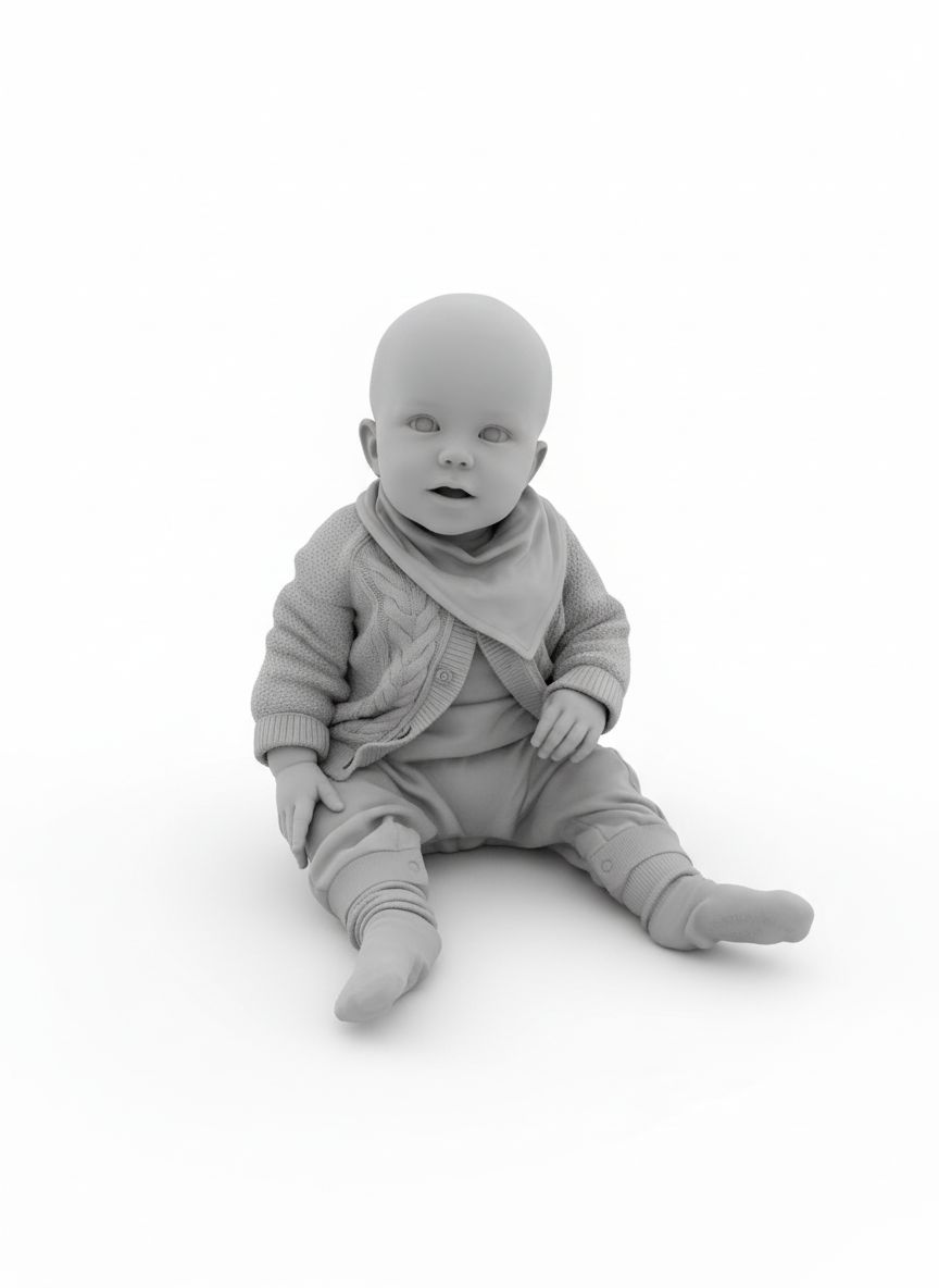 Realistic Baby Figurine STL – Free 3D Print Model | Remeshy