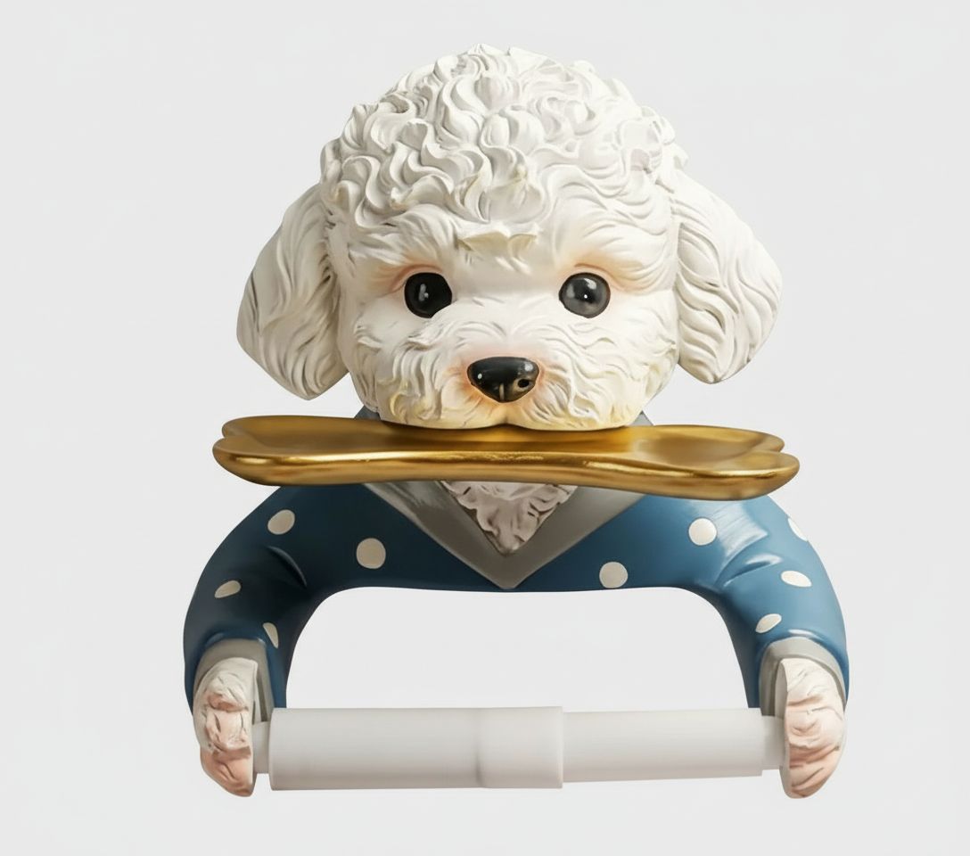 Playful Poodle Sculpture STL – Free 3D Print Model | Remeshy