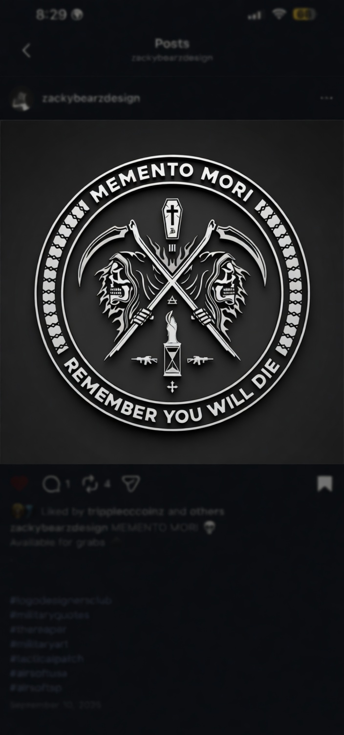 Memento Mori Emblem STL – Free 3D Print Model | Remeshy