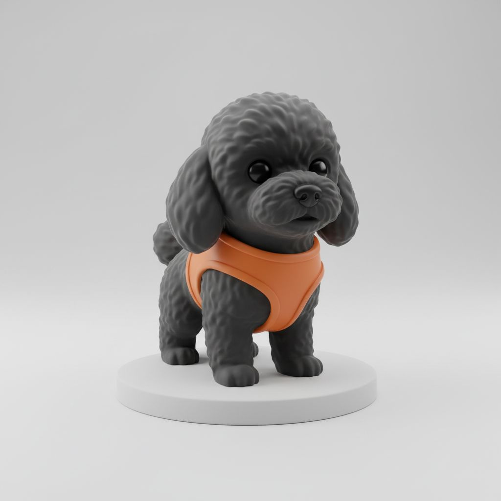Poodle Puppy Figurine STL – Free 3D Print Model | Remeshy