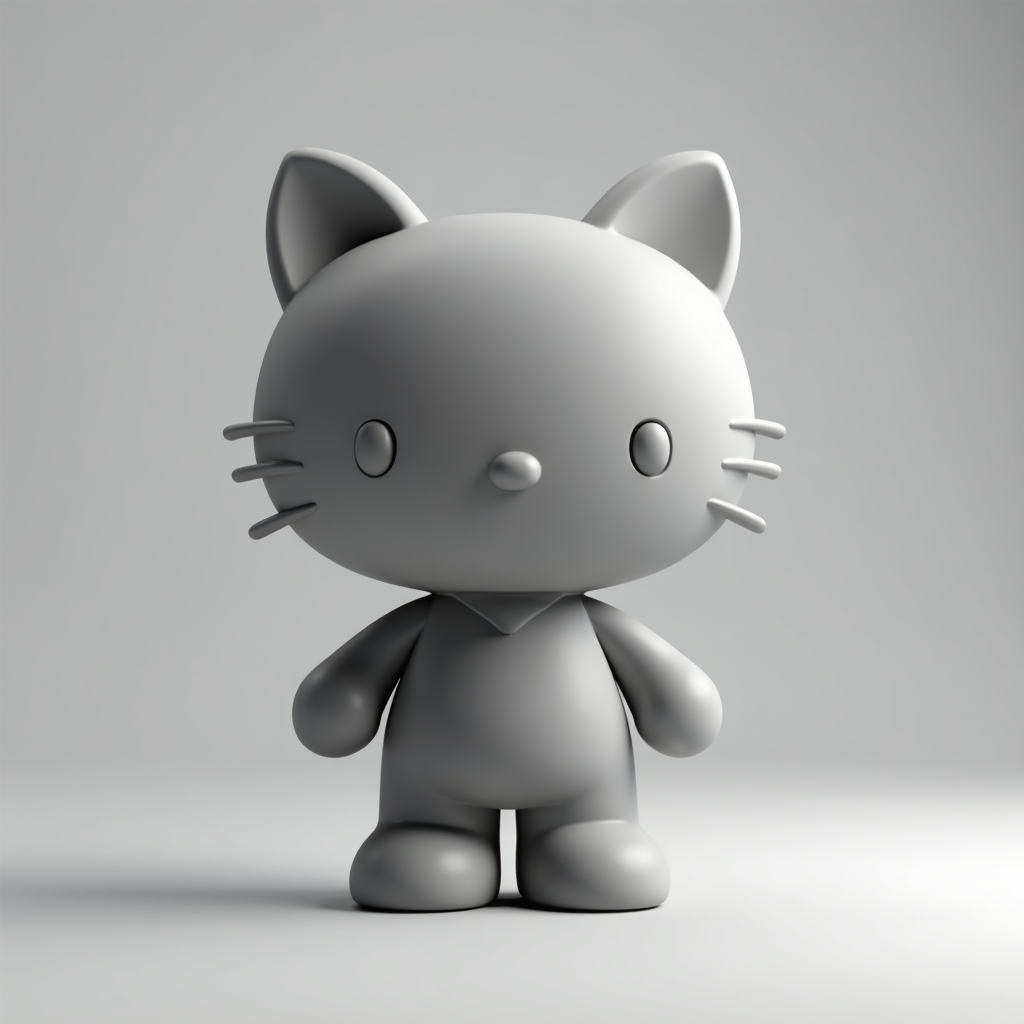 Hello Kitty Figurine STL – Free 3D Print Model | Remeshy