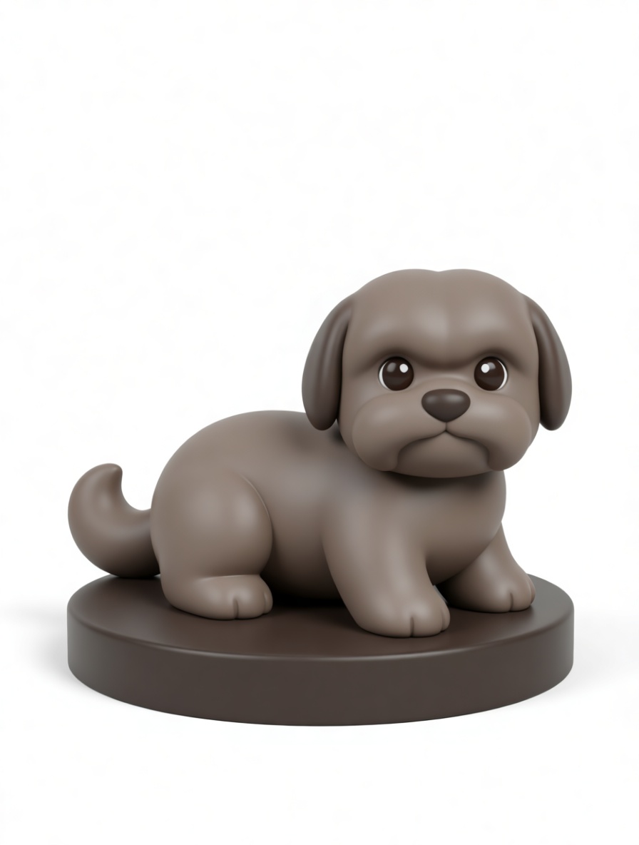 Cute Puppy Figurine STL – Free 3D Print Model | Remeshy