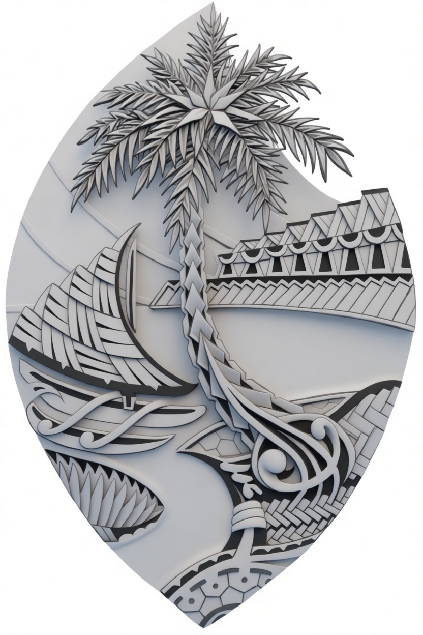 Polynesian Tribal Shield STL – Free 3D Print Model | Remeshy