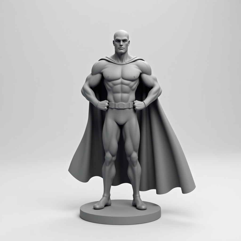 Heroic Superhero Model STL – Free 3D Print Model | Remeshy