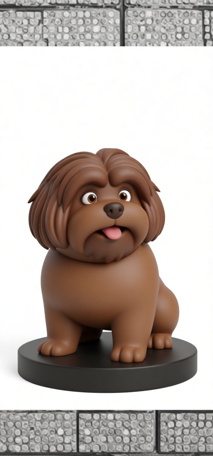 Shih Tzu Dog Figurine STL – Free 3D Print Model | Remeshy