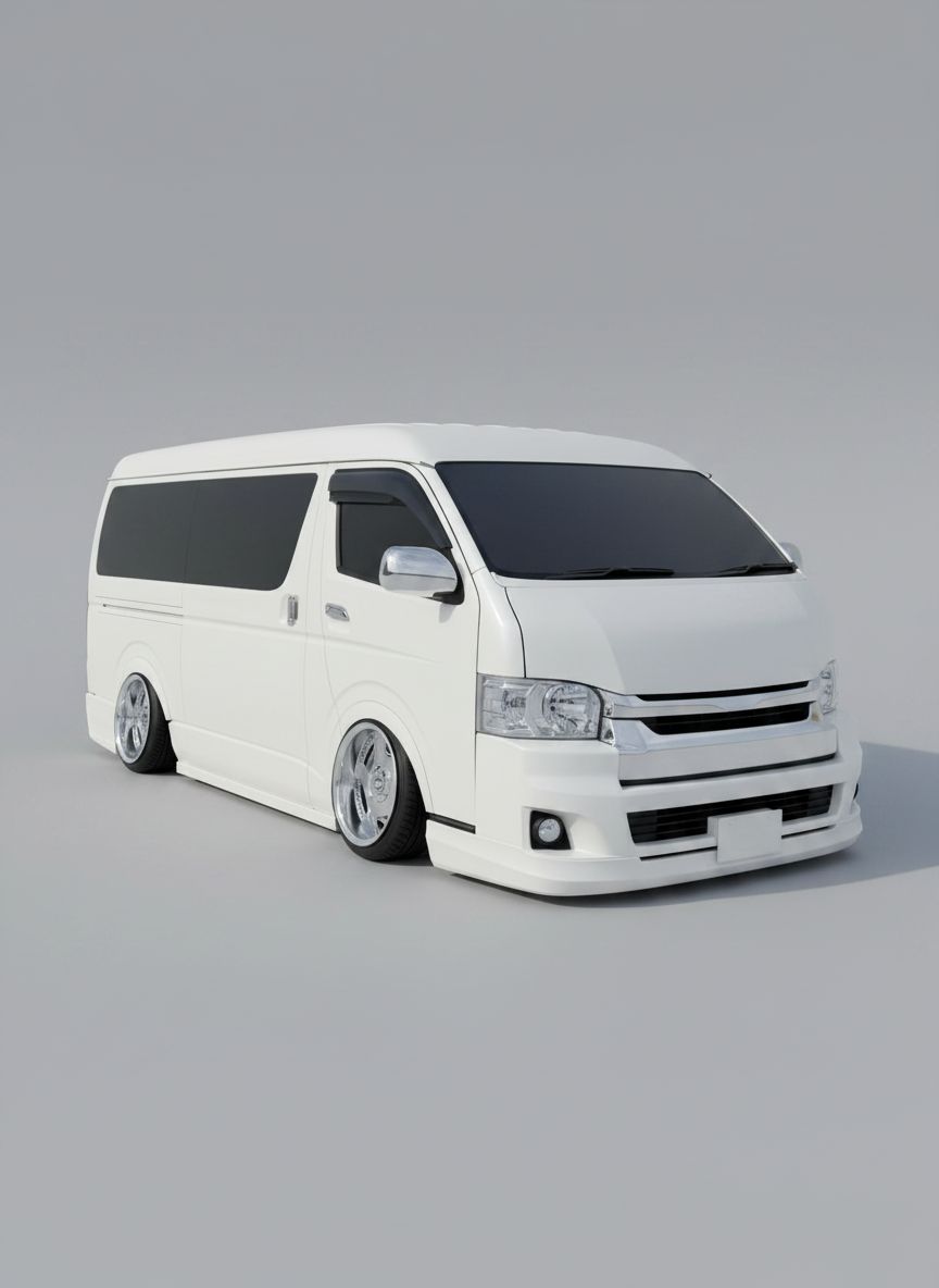 Toyota HiAce Van Model STL – Free 3D Print Model | Remeshy