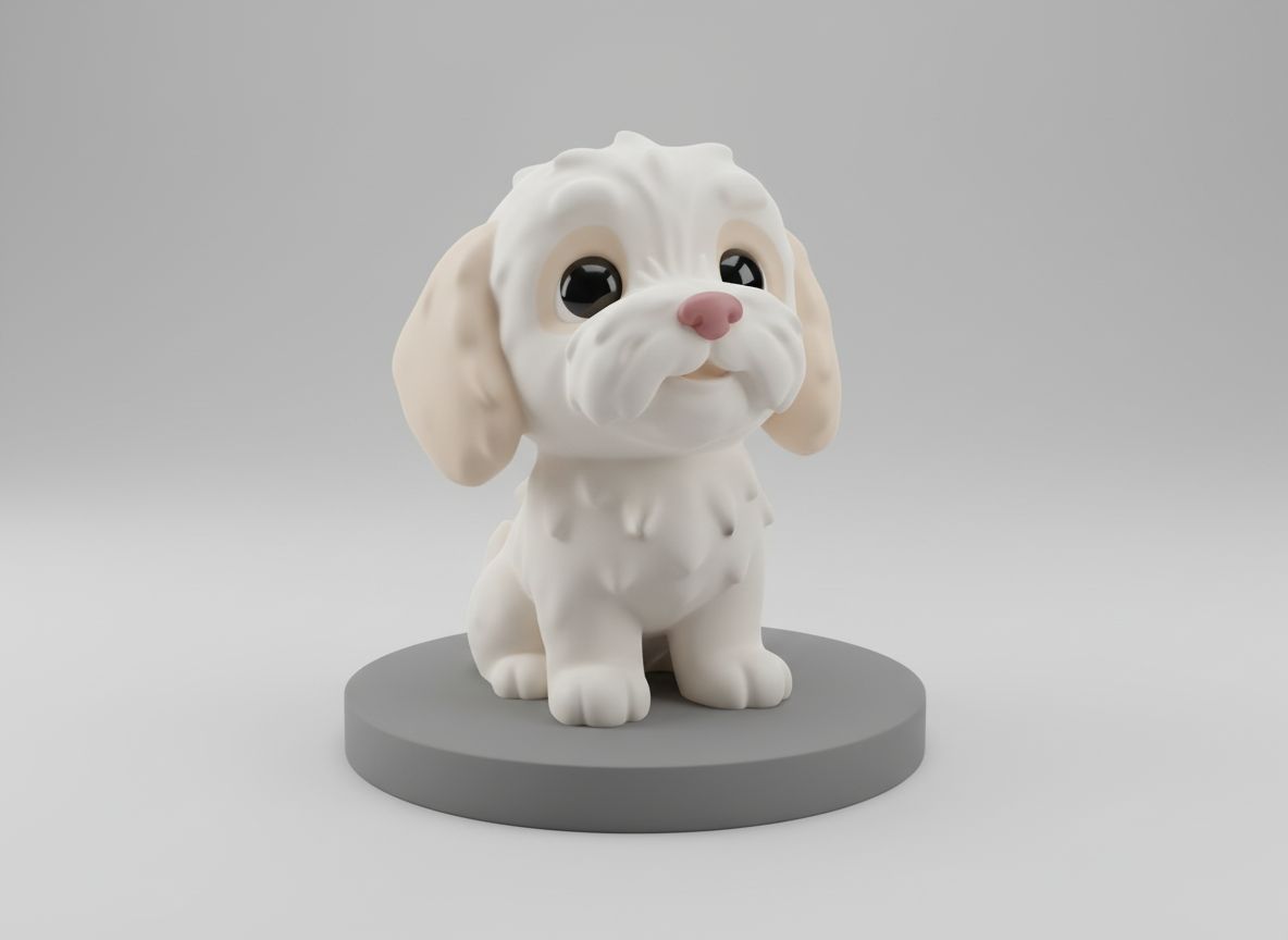 Cocker Spaniel Puppy Figurine STL – Free 3D Print Model | Remeshy