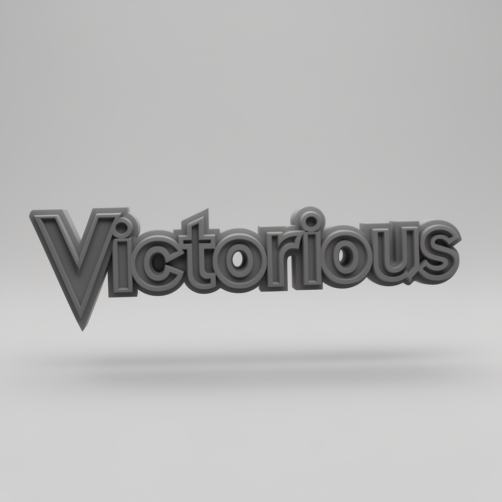 Victorious Logo Emblem STL – Free 3D Print Model | Remeshy