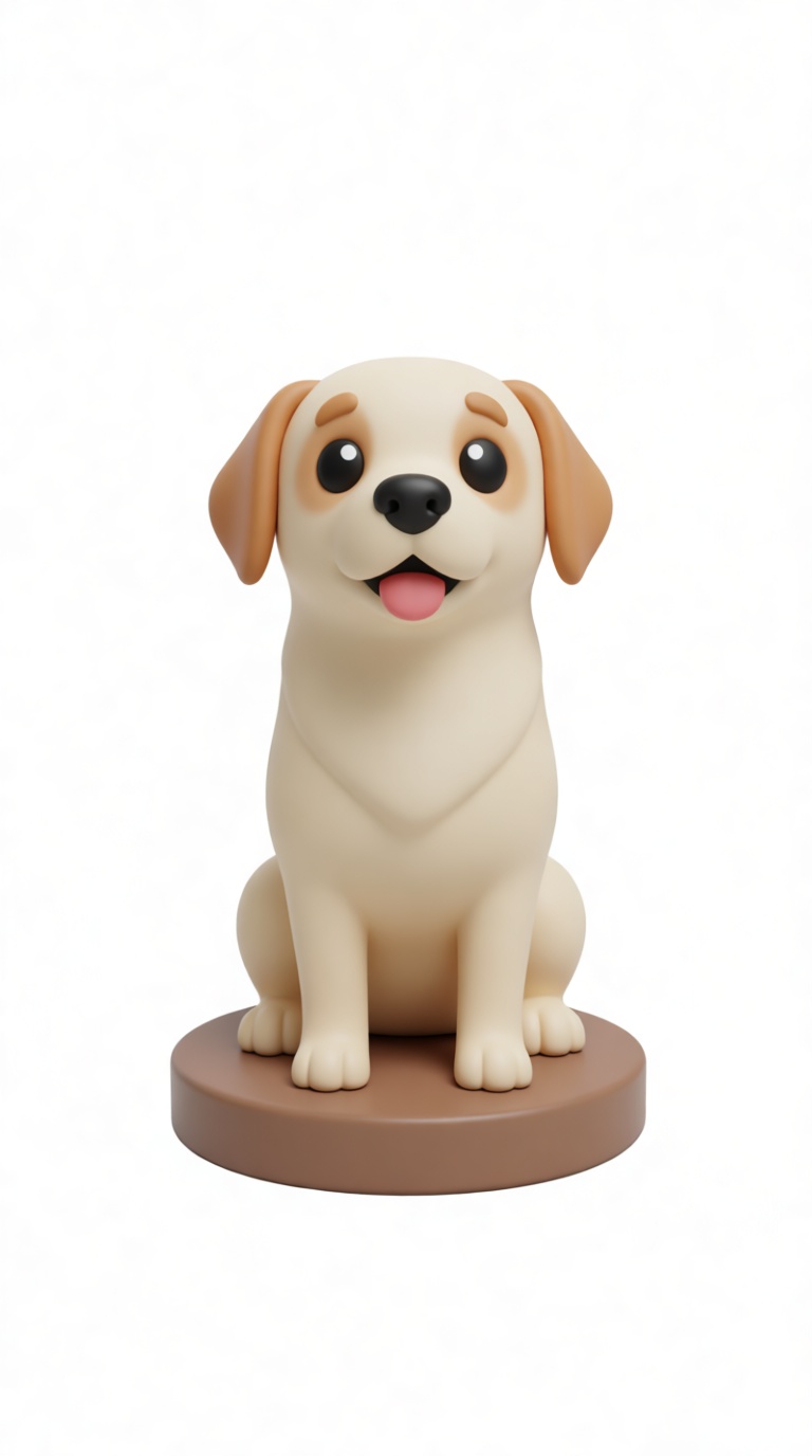 Labrador Retriever Figurine STL – Free 3D Print Model | Remeshy