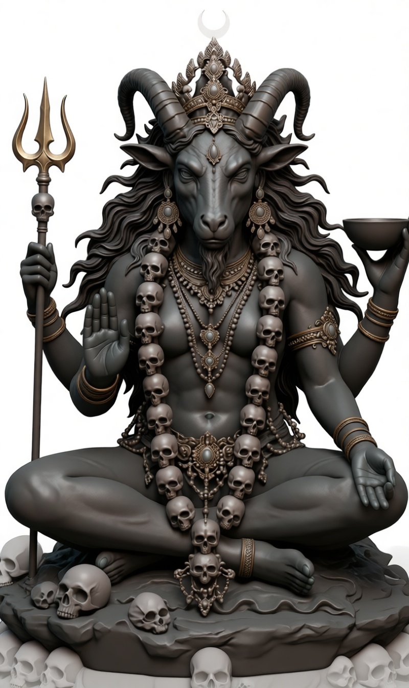 Baphomet Deity Statue STL – Free 3D Print Model | Remeshy
