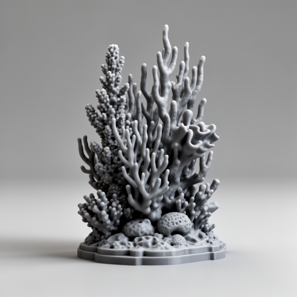 Ocean Reef Sculpture STL – Free 3D Print Model | Remeshy