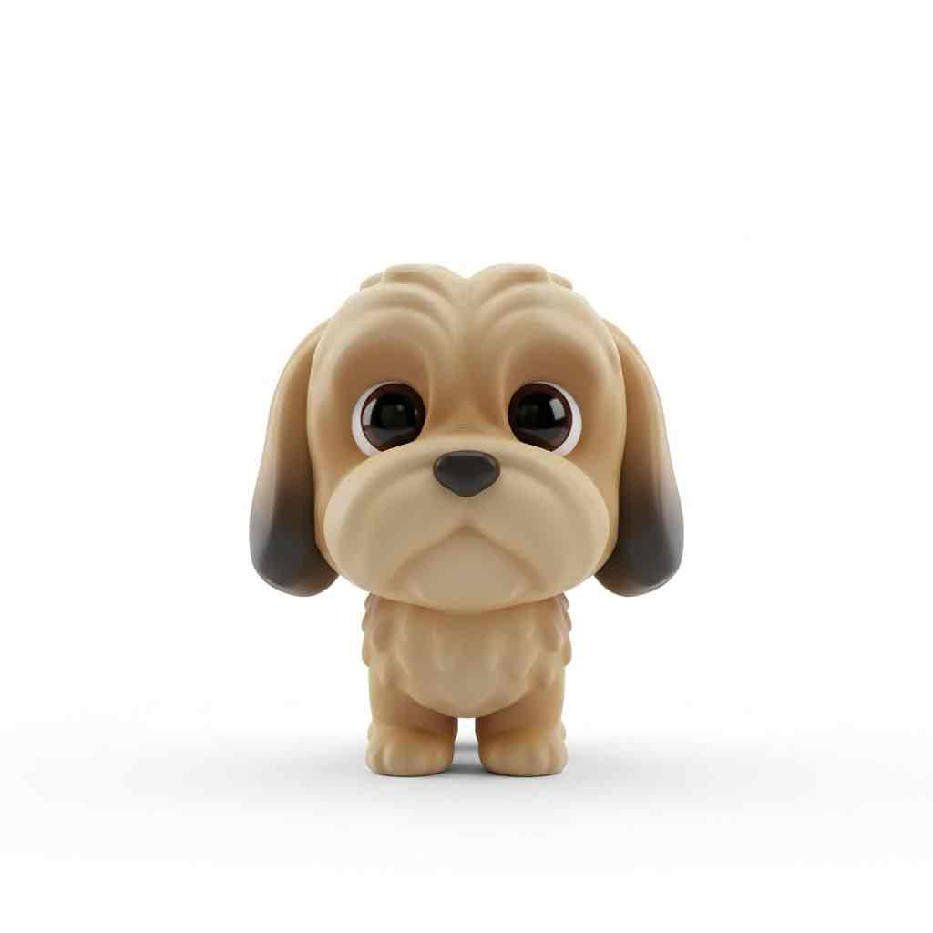 Cute Puppy Figurine STL – Free 3D Print Model | Remeshy