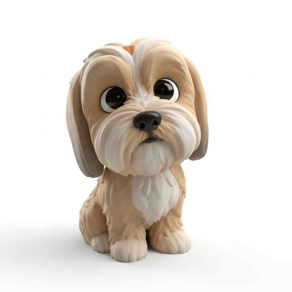 Cute Dog Figurine STL – Free 3D Print Model | Remeshy