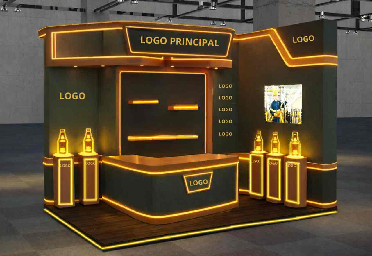 Booth File Exhibition Booth STL – Free 3D Print Model | Remeshy