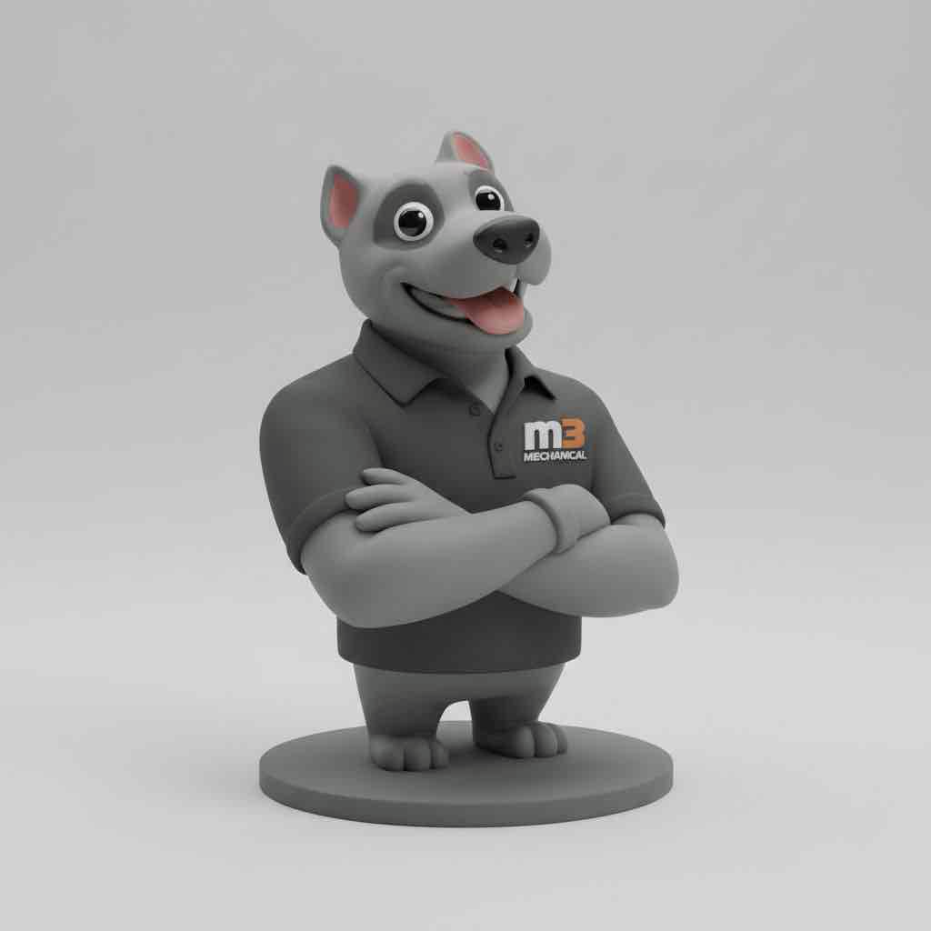 Cartoon Dog Mascot STL – Free 3D Print Model | Remeshy