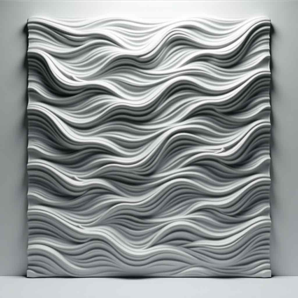 Wave Texture Stl Textured Wave Wall Art STL – Free 3D Print Model | Remeshy