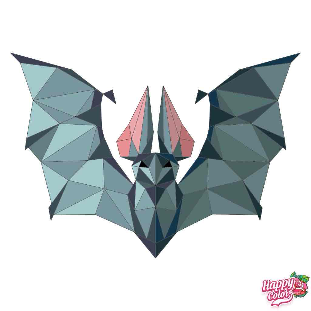 Geometric Bat Wall Art STL – Free 3D Print Model | Remeshy