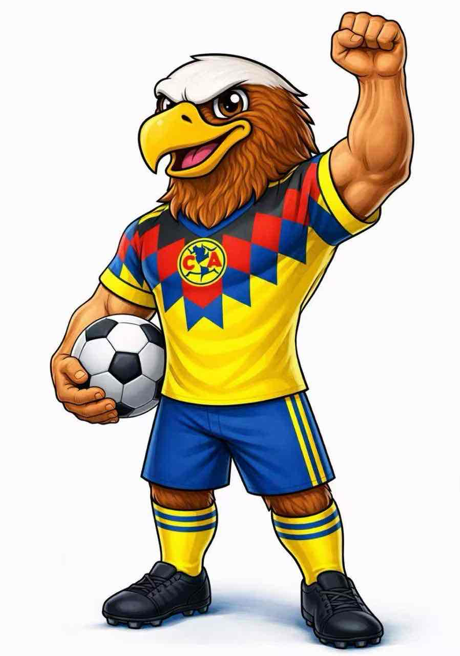 Club Am rica Mascot STL Free 3D Print Model Remeshy