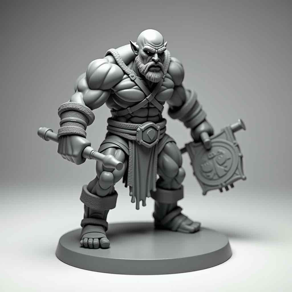 Warrior Figurine STL – Free 3D Print Model | Remeshy