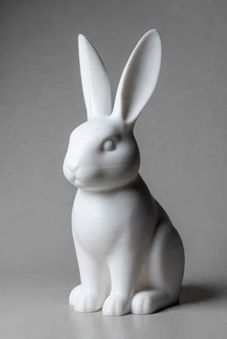 White Rabbit Sculpture STL – Free 3D Print Model | Remeshy