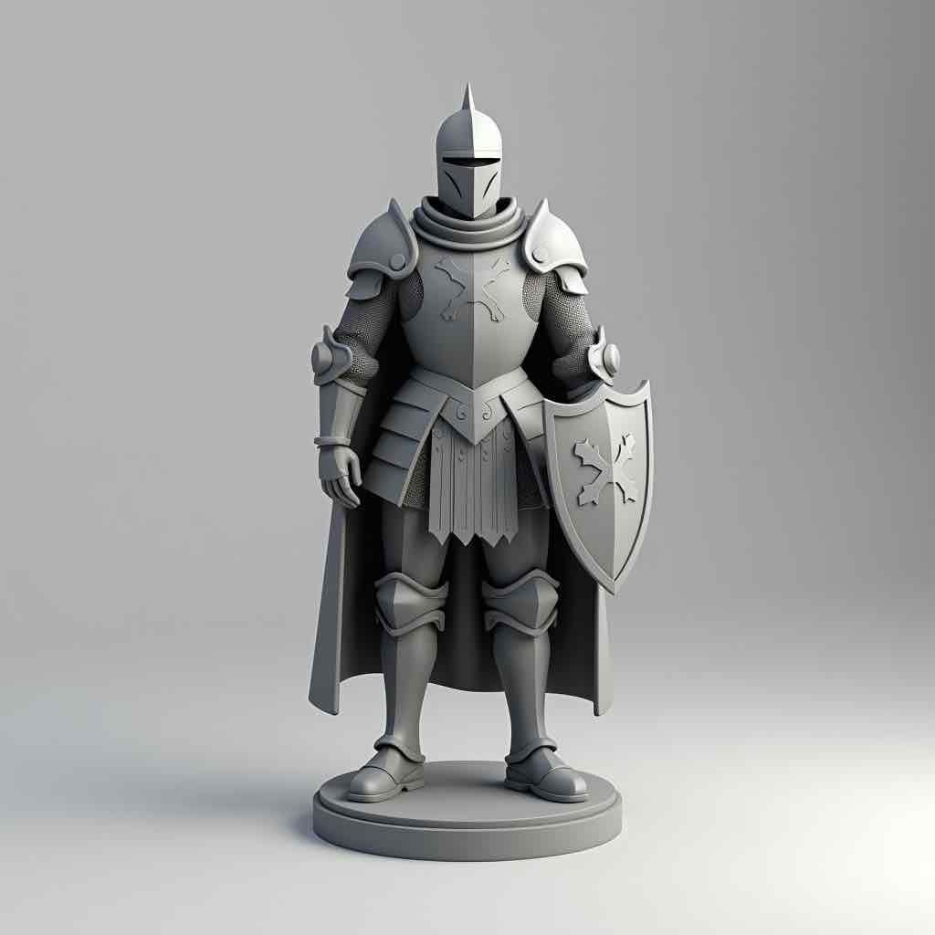 Knight Figure STL – Free 3D Print Model | Remeshy